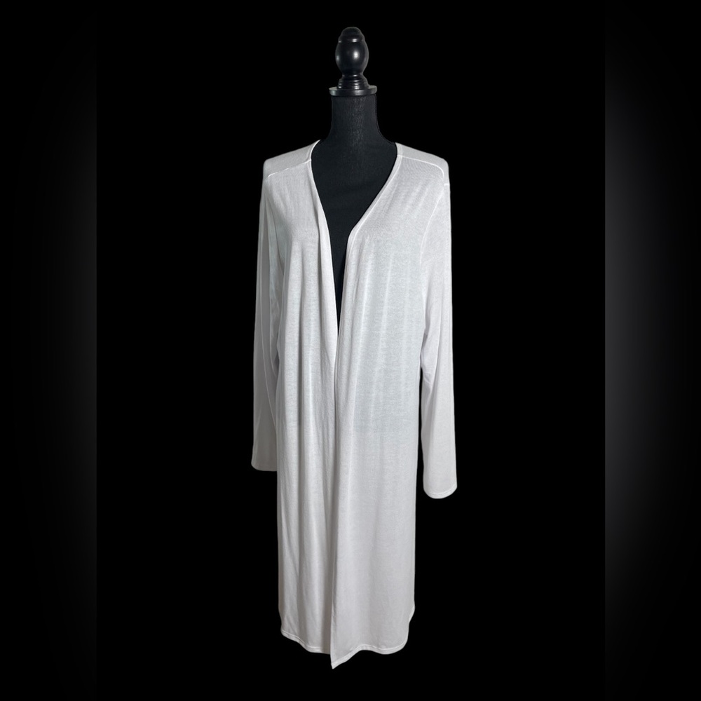 Joie De Vivre Cardigan Long Sleeve Grey Long Length